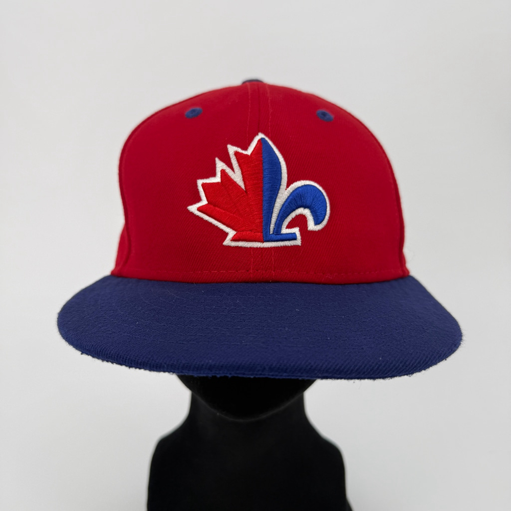 ABC New Era Academie Baseball Canada Fitted Hat Red & Blue size 7
